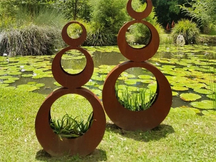 corten steel planters corten steel planters