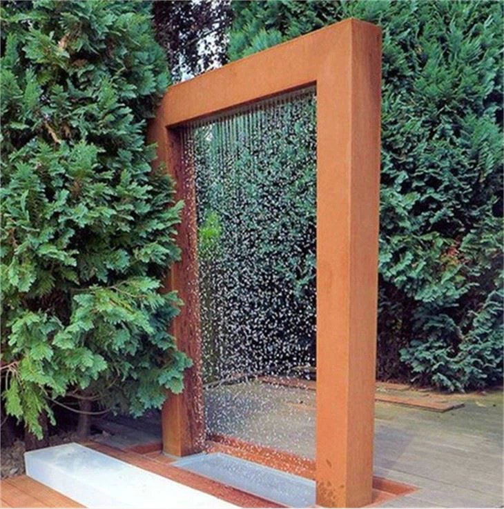 Corten Steel Curtain Water Feature/Fountain