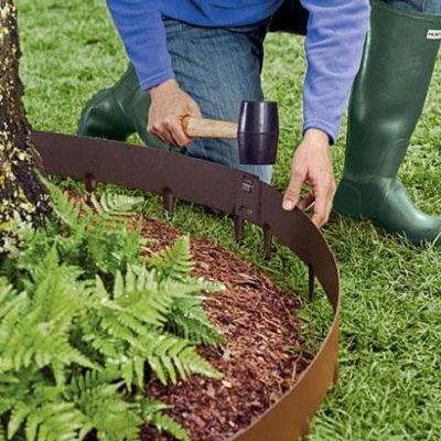 Corten tērauda dārza apmales