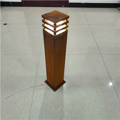Corten Steel Square Bollard