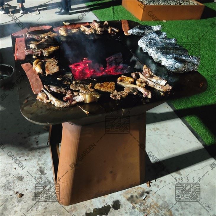 Camping Corten Steel BBQ Grills