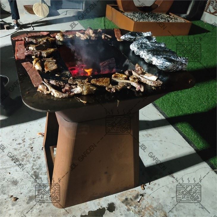 Camping Corten Steel BBQ Grills