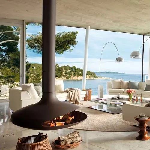 Indoor Hanging Fireplace
