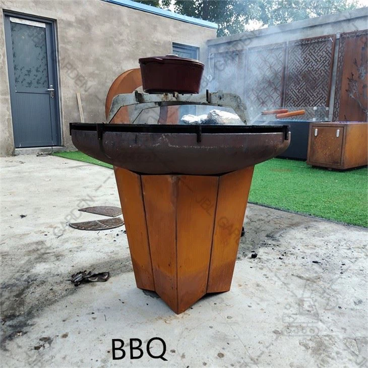 Outdoor Fire Pit Bbq Table Grill