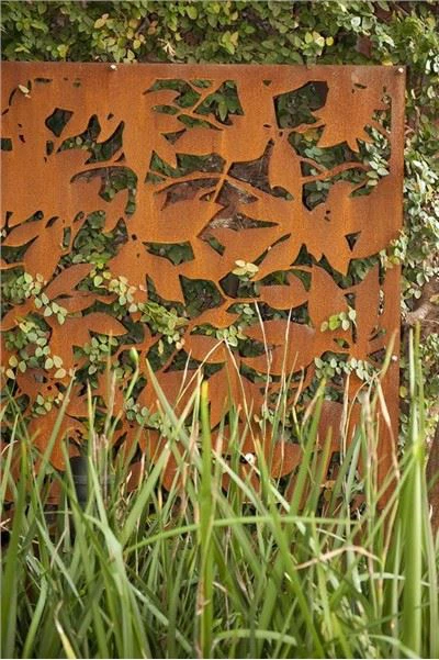 Corten tērauda dārza ekrāna paneļi