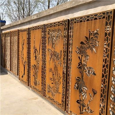 Corten Steel Privacy Art metāla ekrānu paneļi