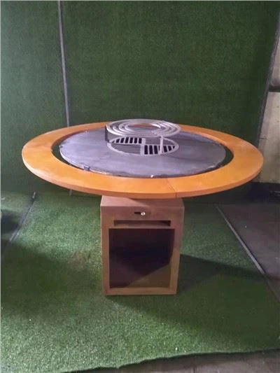 Dārza Rusty Metāla BBQ GRILL Plīts