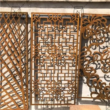 Metāla tērauda paneļa Corten ekrāns