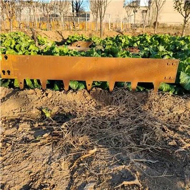 Stādiet metāla tērauda zāliena sētu