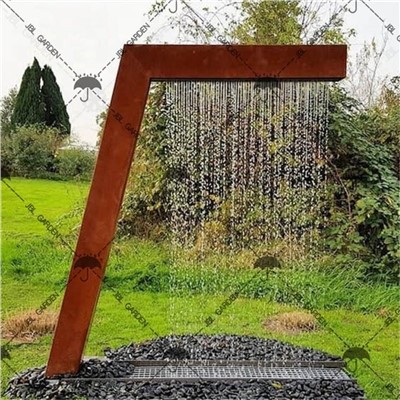 Ūdens iezīme Corten tērauda ūdens strūklaka