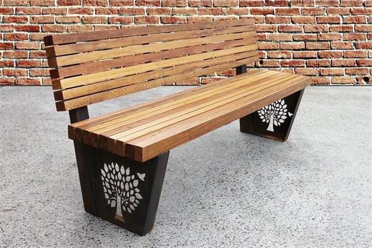 Corten tērauda sola kāja