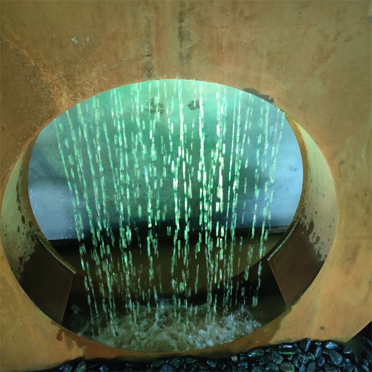 Corten Steel Moon Water Feature Rustic Outdoor Landscaping Decor price