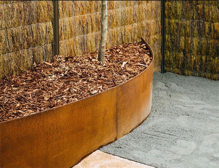 Custom Corten Steel Landscaping Edging For Durable Garden Boundary Control high quality