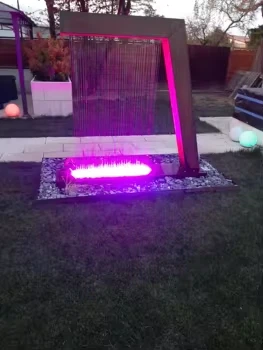 Custom Led Light Water Feature