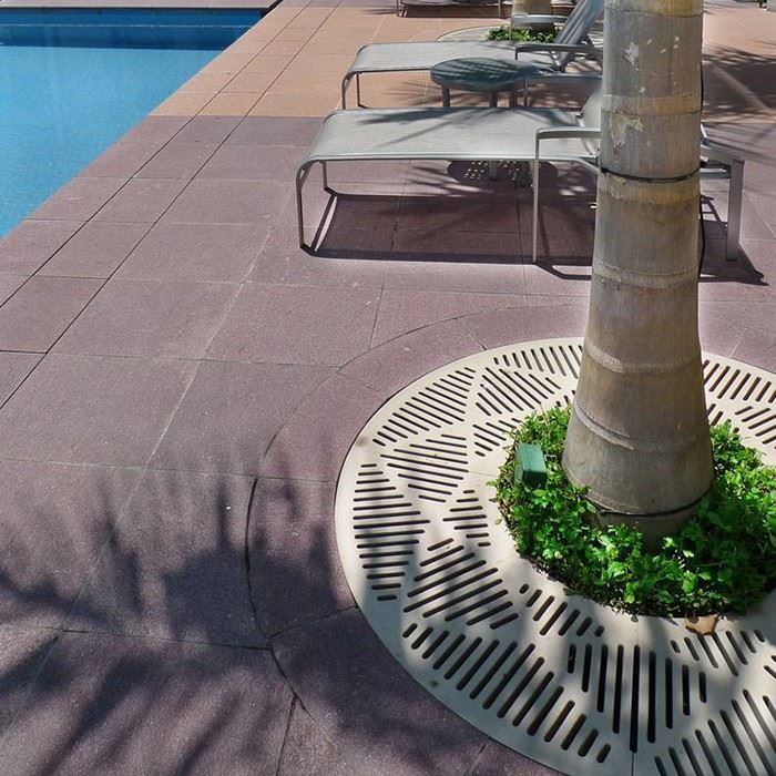 Flush Mount Corten Tree Grate factory