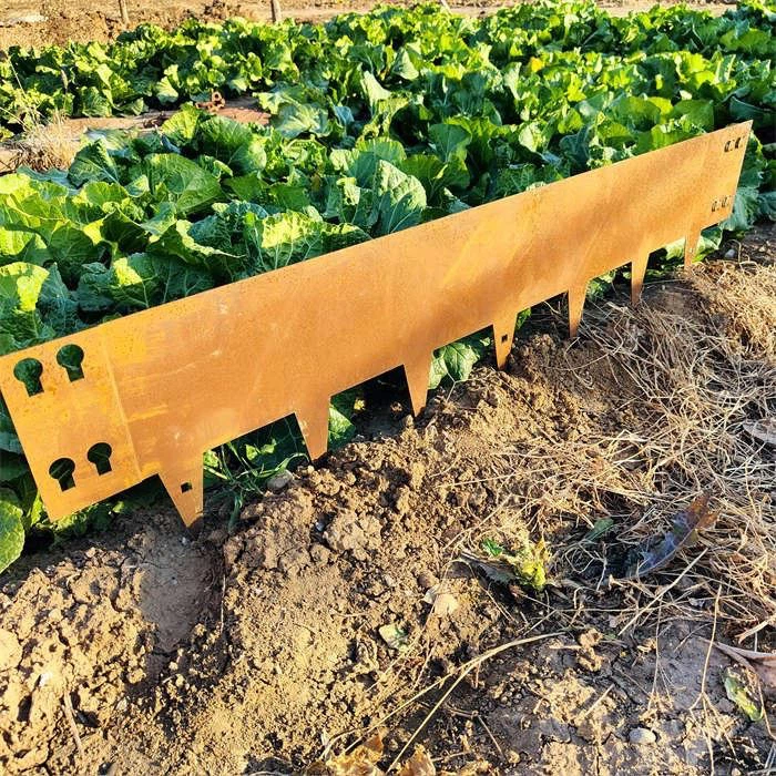 Metal Lawn Edging Corten Steel Flower Bed factory