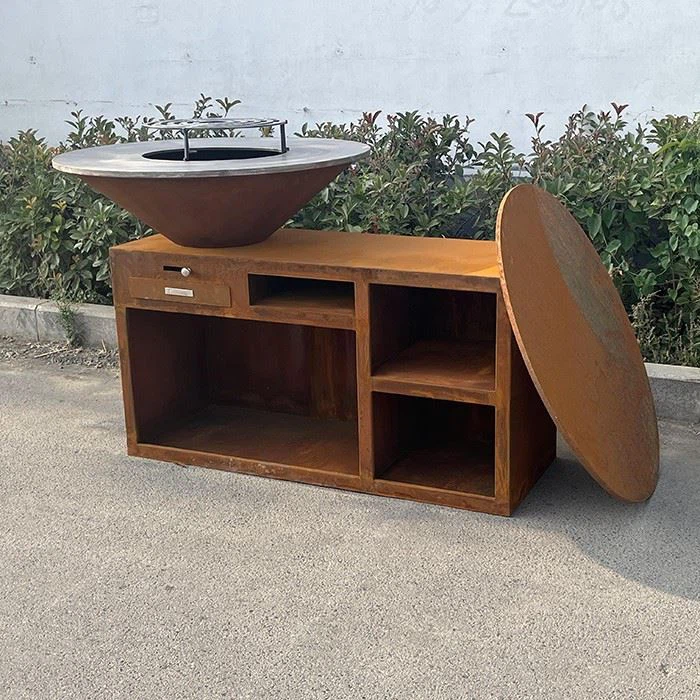 Modern Corten Steel BBQ Station best