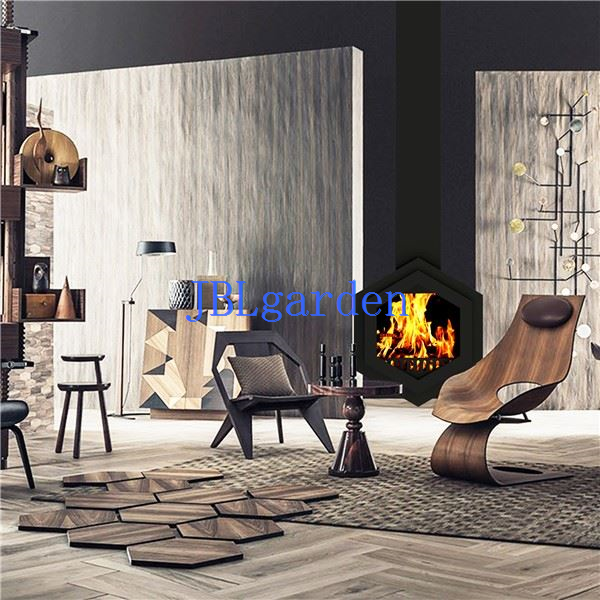 Modern Villa Roof Ceiling Wood Fireplace