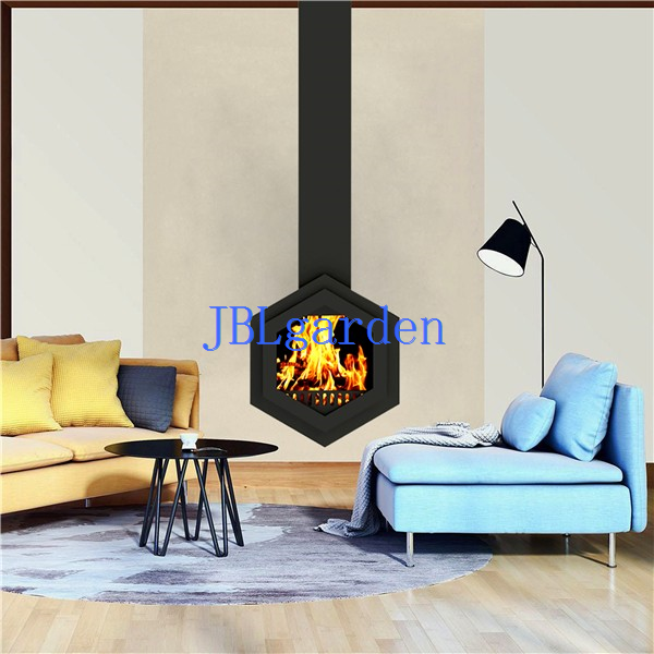 Modern Villa Roof Ceiling Wood Fireplace