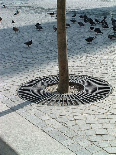 Sarūsējis tērauda koku režģis