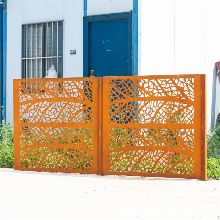 Tērauda dārza ekrāna panelis